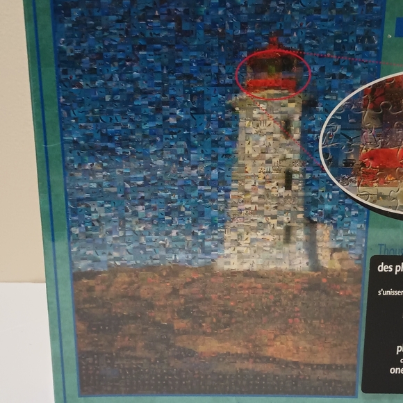Photomosaics Lighthouse Puzzle 1026 Pieces New Factory Sealed Robert Silvers Art - Picture 12 of 14